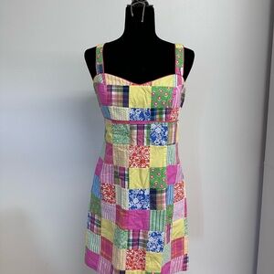 Lilly Pulitzer Vibrant Patchwork Mini Dress